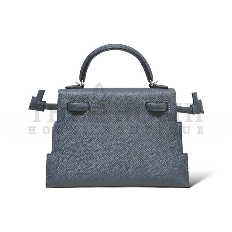 H**me5 KELLY DOLE PICTO GRIS MISTY EPSOM 620584 (18*15*6cm) Master Quality